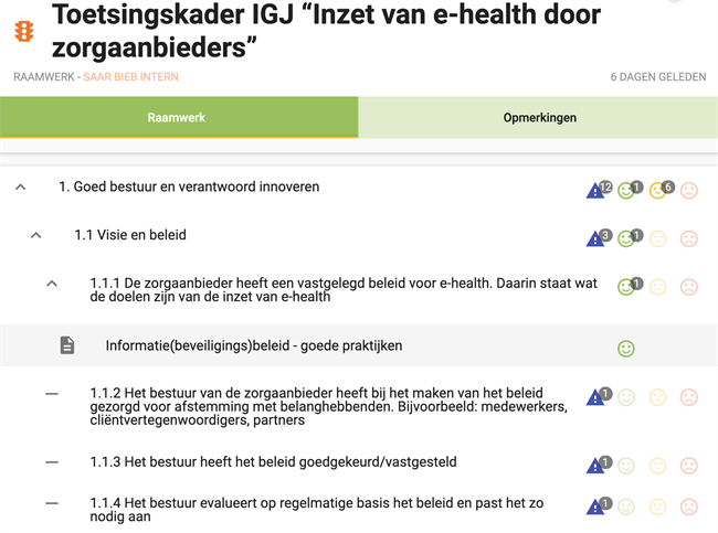 IGJ e-health toetsingskader